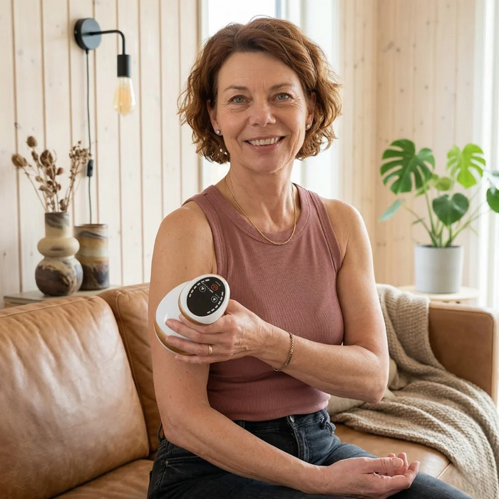Smoova op de huid plaatsen en de zuigkracht activeren